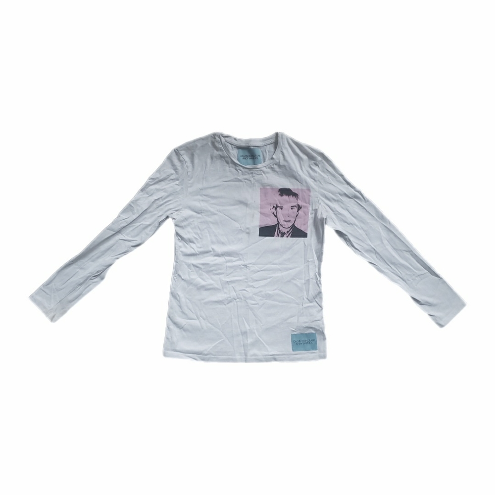 Raf Simons X Calvin Klein Andy Worrall Collab - Graphic Long Sleeve Short Men S